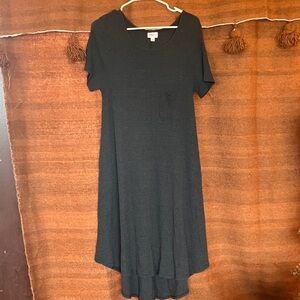 LuLaRoe Charcoal Gray Midi Dress